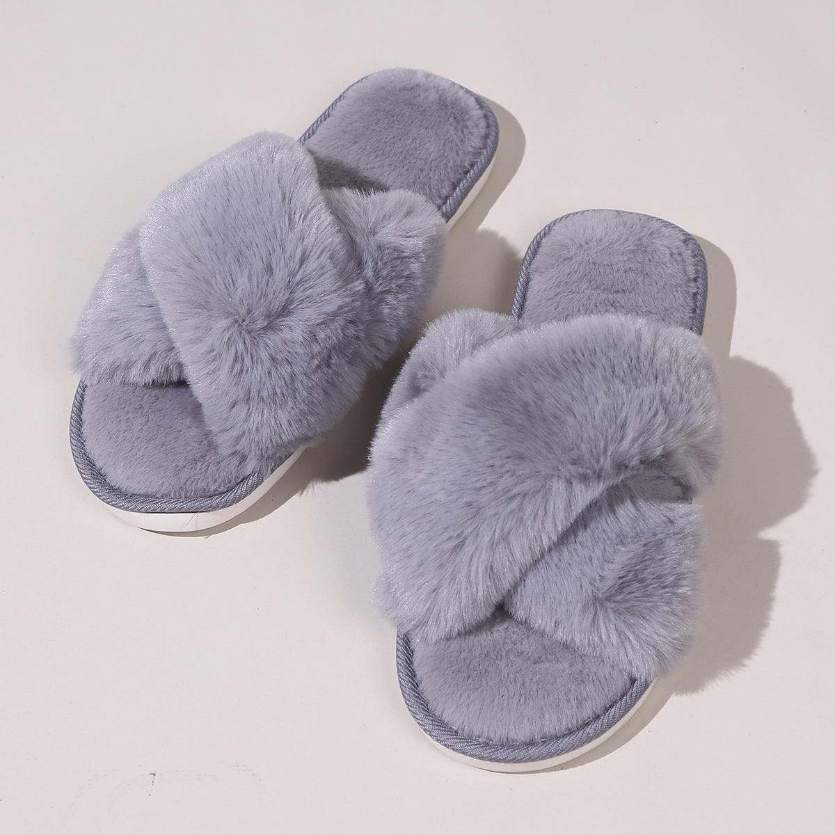 Plush Lazy Cotton Slippers